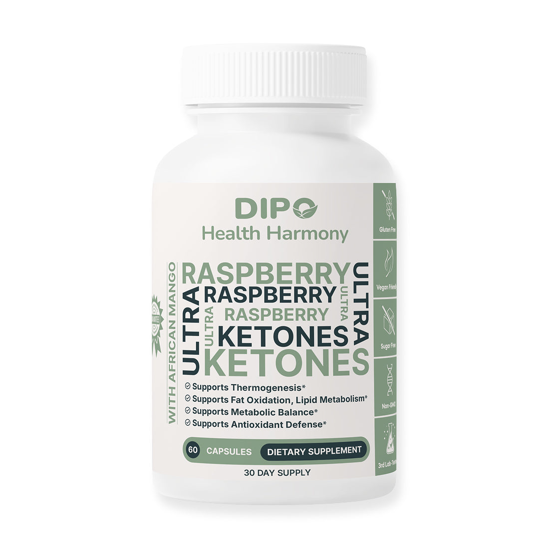 DIPO Raspberry Ketones Ultra - Natural Weight Management Support